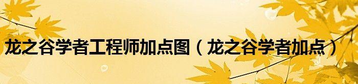 以龙之谷加点，学者技能加点刷图PK爆发输出（打造强力输出学者的技能加点策略）